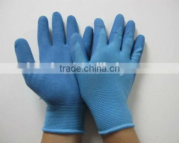 DDSAFETY Cheapest Latex Coated Gloves With 13G Blue Nylon Liner photo-2