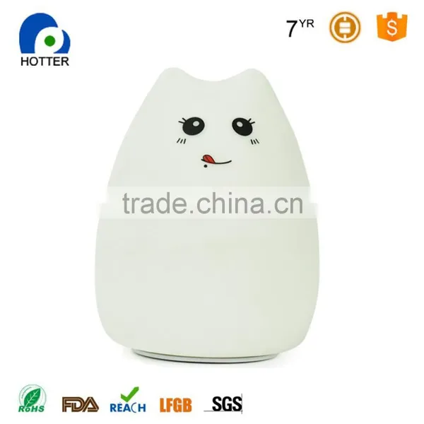 7 Colors Chageable High Quality Silicone Kids Night Light photo-5