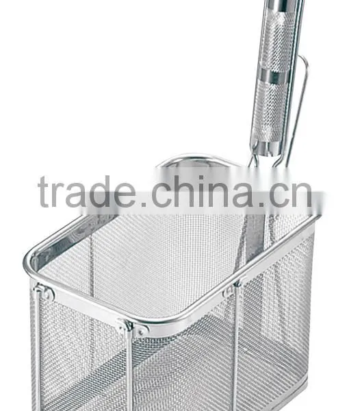 SUS304 Stainless Steel Wooden Handle Ramen Strainer Noodle Strainer for Udon photo-5