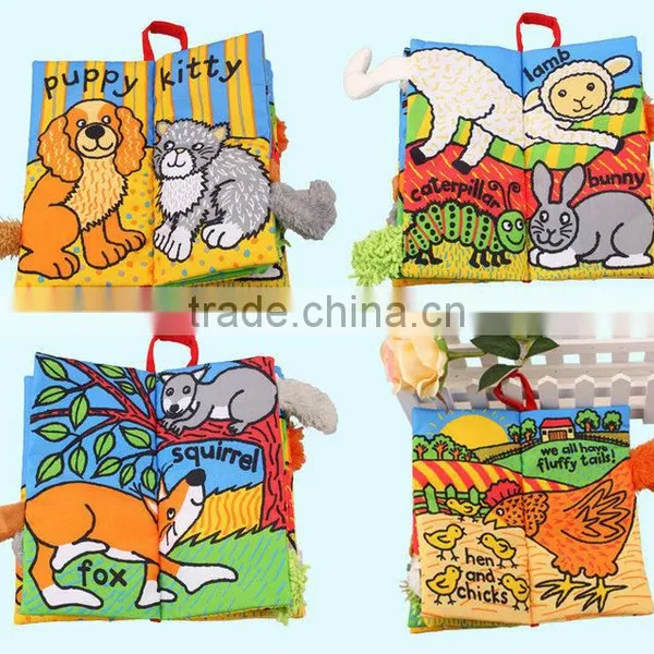 New Born Baby Infant Developmental Soft Animal Cloth Book photo-4