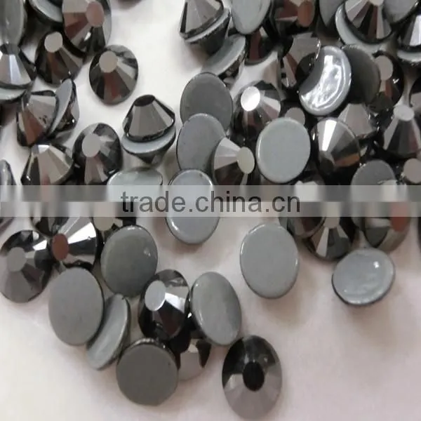 China Factory Wholesale Decorative Shiny Leed Free and Multi Size Loose Flat Back Hotfix Black Rhinestone for Garment photo-3