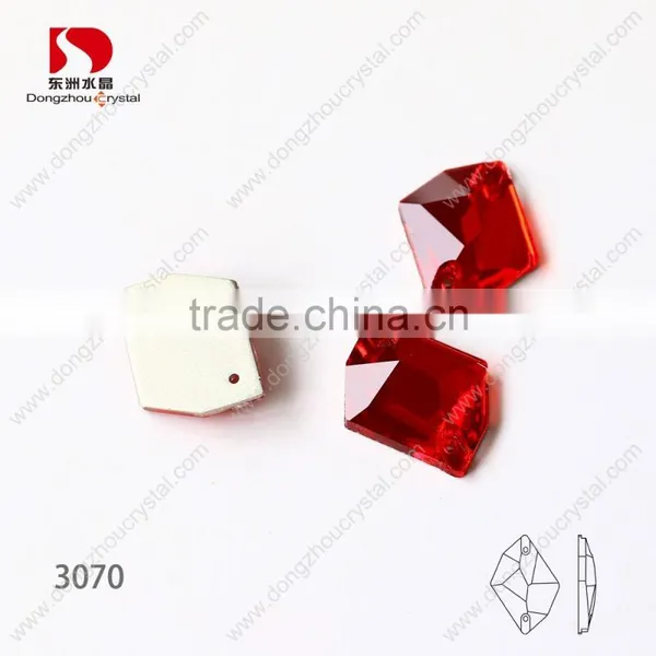 Red Special Flat Back Plating Crystal Rhinestones Accessories Sew on Crystal Decoration photo-2