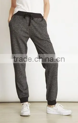 Next Level Apparel Women's Denim Fleece Jogger Pants - 52% Cotton, 48% Polyester Heathered Fleece and Comes With Your Logo photo-3