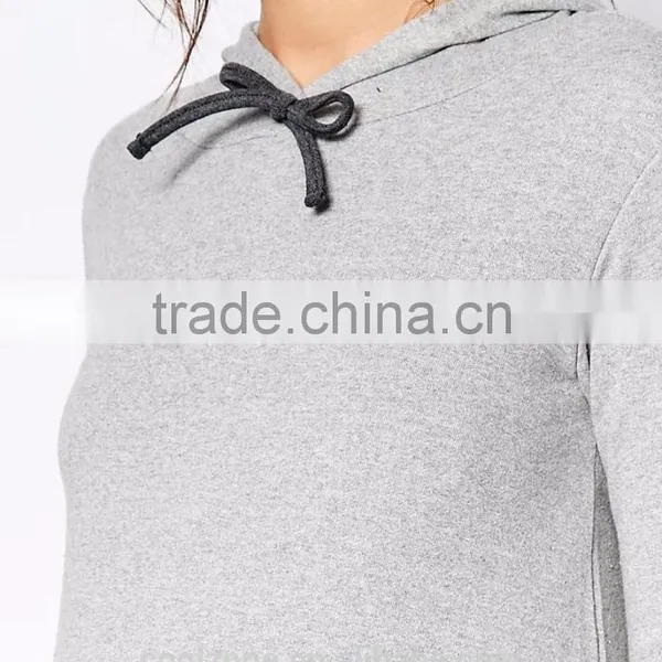 Relaxed Fit Long Sleeve Longline Hoodie Sweatshirt for Maternity 2016 photo-4