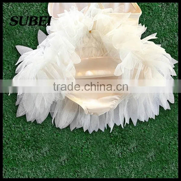 16 New Children's Swimsuit Girls Swimwear Child Cygnet Baby Ballet Tutu Style Swimsuit photo-2
