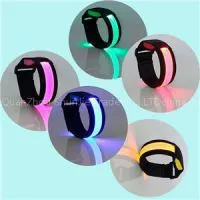 High Quality Velcro LED Bracelet Adjustable LED Luminous Bracelet LED Bangle Bracelet
