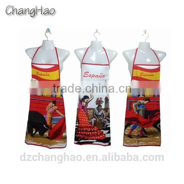 100%cotton Kitchen Cooking Apron With Painting