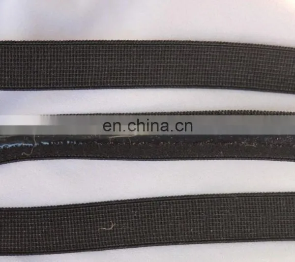 Black Silicone Satin Lingerie Bra Strap Stretch Sewing Elastic 1/2" Wide photo-3