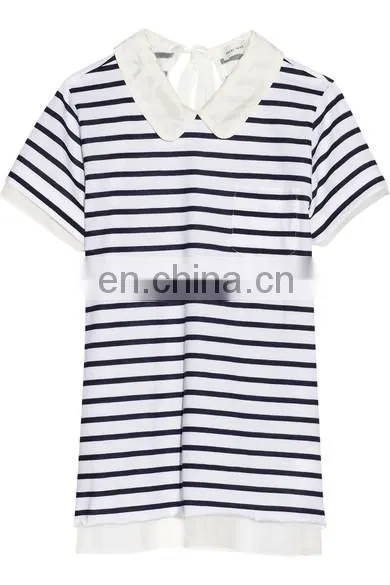 Black and White Striped T-shirt photo-2