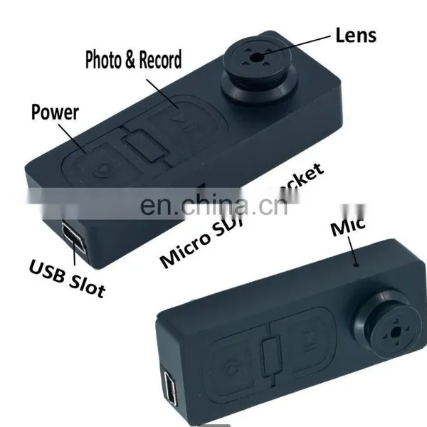 Mini Hidden DV Camera Button Audio Video PC DVR Voice Recorder DVR Cam 720*480 Black New Mini Camcorders