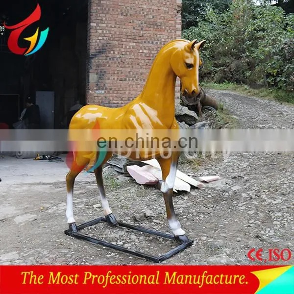 Lifesize Grass Horse Statues Horse Statue in Garden photo-6