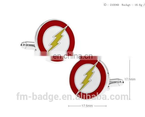China Wholesale Newest Novelty ,classic Star Cufflinks, Brass Soft Enamel Cuff Link photo-2