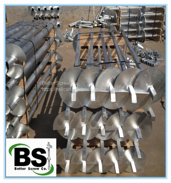 Quick Installed Helical Foundation Galvanized Piles photo-2
