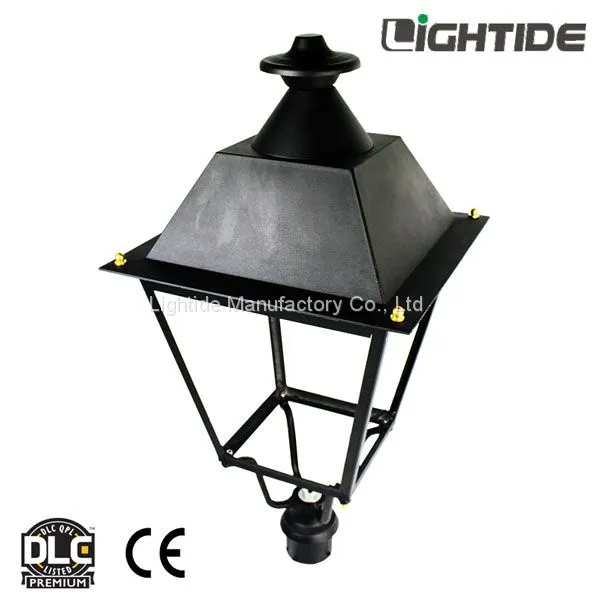 DLC QPL Outdoor Post Lights 50W LED, 100-277vac, 110 LPW and 5 Yrs Warranty