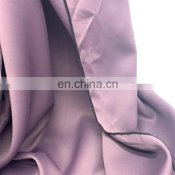 Good Quality High Toughness Uv-resistant Inherent Flame-retardant 100% Polyester Hotel Blackout Curtains Fabric photo-4
