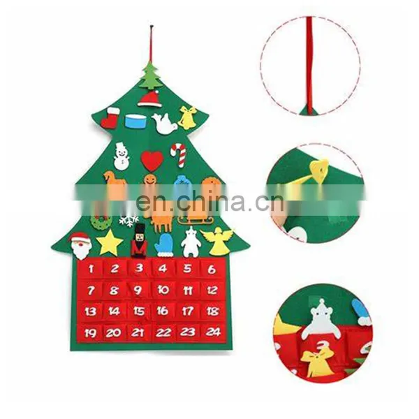 High Quality Eco Friendly Christmas Felt Shapes With Ornament Set for Kids photo-4