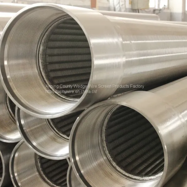 Wedge Wire Wrap Well Screen , Dewatering Well Screen Pipe, Sand Control Well Screen Tube photo-4