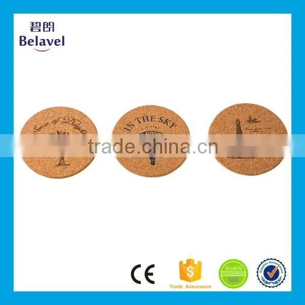 Good Quality Logo Silk Printing Customized Round Cork Coaster Supplier's Choice photo-4