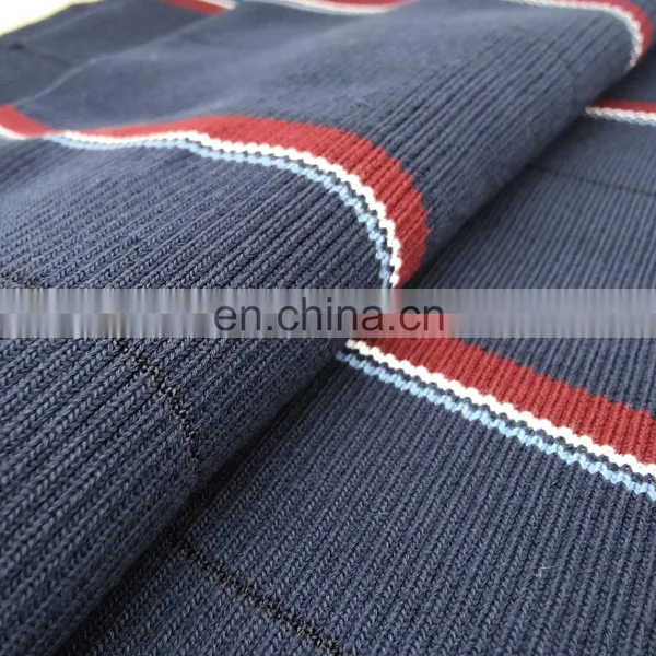 Custom Colors High Quality Material Knitting Cuff Flat Knit Cuffs Stripe Rib photo-3