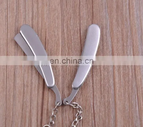 Full Stainless Steel Mini Pocket Knife Folding Blade Knife With Key Ring photo-3