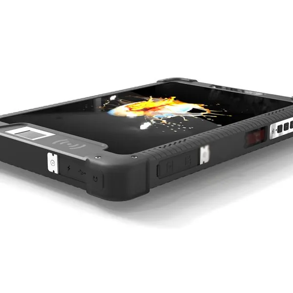 HR818C Cheapest Factory 8'' Android 13 4GB+64GB IP65 Rugged Tablet PC With NFC 2D Barcode Scanner FBI Fingerprint UHF RFID IRIS photo-4