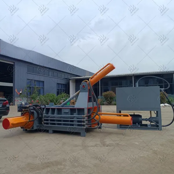 Combination Hydraulic Metal Baler & Shear for Iron Scrap & Metal Turnings Processing photo-2