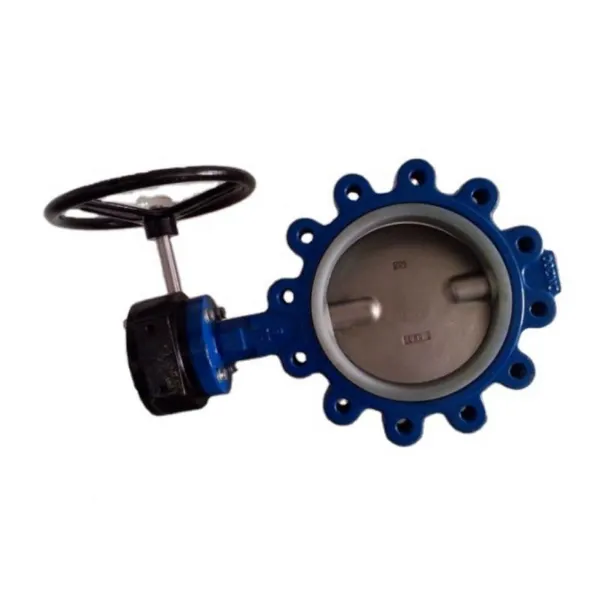 PN16 150LB Ductile Iron Turbine Butterfly Valve Worm Wheel PTFE Seal Manual Lug Wafer Type Butterfly Valve photo-2