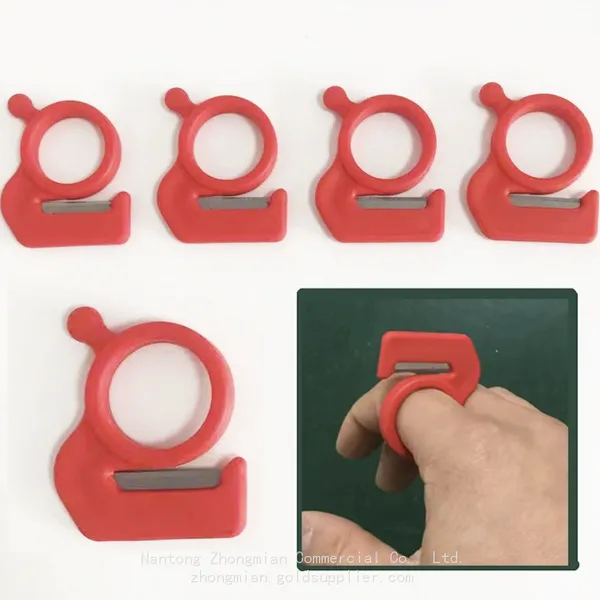 Industrial Modern Ring Finger Knife Rope Cutter Stainless Steel Aluminum Handle Hand Operated DIY Garden Tools photo-2