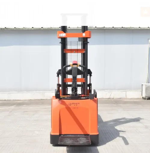 Stand-on Double Lift Electric Pallet Stacker Factory Direct Sales CDDD photo-4