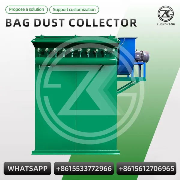 Pulse Jet Baghouse Dust Collector Complete Set Industrial Bag Filter Dedusting System With Fan And Discharge Valve