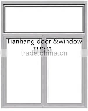 Fixed windows with fireproof glass