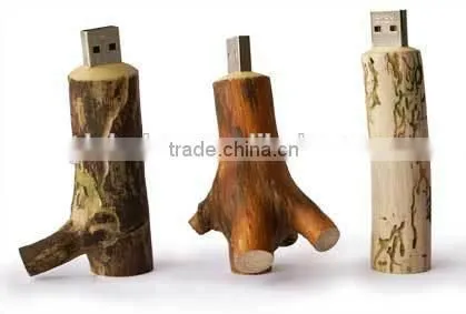 Branches Style Wooden USB Memory Drive, Promotion Usb Disk photo-4