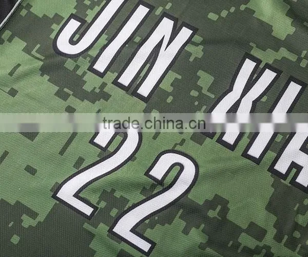 Cheap Price Unisex Submation Reversible Camo Basketball Uniform With Cap photo-4