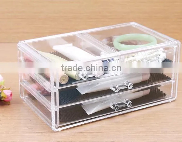 C39 ANPHY Large 4 Drawers PS Crystal Makeup Box Washroom Storage Rack for Jewelrys Cosmetics Acessories Quality Choice photo-6