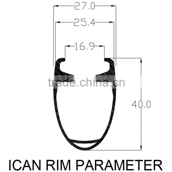 CN/Sapim Spokes Clincher Wheelset 40mm Newest Carbon Road Bike Parts W40C photo-6