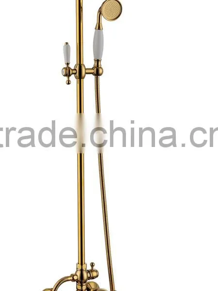 Modern Design Rain Shower Faucet Set With Sliding Bar photo-4