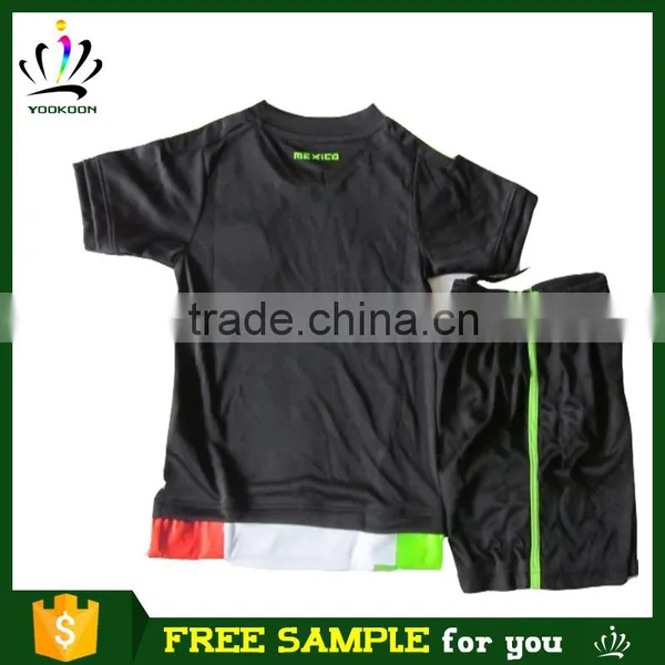 Cheap Soccer Team Uniforms as Striped Kids Soccer Jerseys for Mexico Soccer Jersey