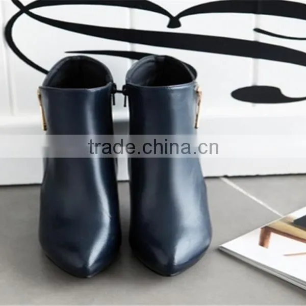 Boots Women China Wholesale Women Boots Shenzhen Factory High Heel Ankle Boots photo-2