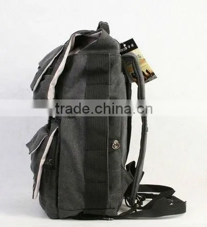 2016PU Leather Backpack BagsTravel Shoulder Messenger Bag Multi-function Camera Bag Cross Body Bag photo-2