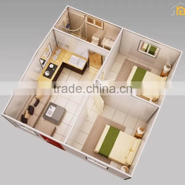 Low Cost Easy to Assemble Light Steel 40m2 Small Modular House Made in China photo-2