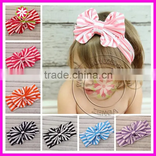 Baby Cotton Stripe Headband, Cotton Hairband, Baby Cotton Elastic Hair Band