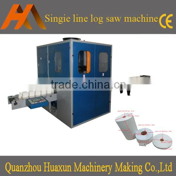 Automatic Maxi Roll Slitting Equipment Toilet Paper Log Saw Cutting Machinery