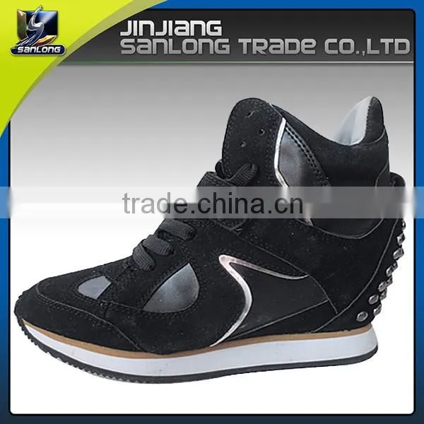 2016 Latest Design Custom Branded Wedge Casual Shoes for Women