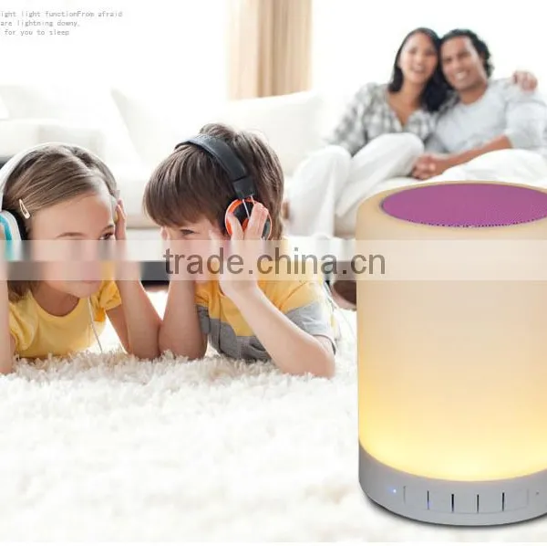 2016 Active Portable Touch Sensor Wireless Bluetooth Speaker With Led Color Light photo-5
