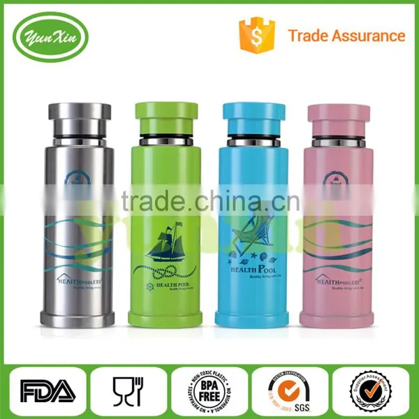 Wholesale 380ml Double Wall Stainless Steel Sport Bottles With Flat Cap at Competitive Price