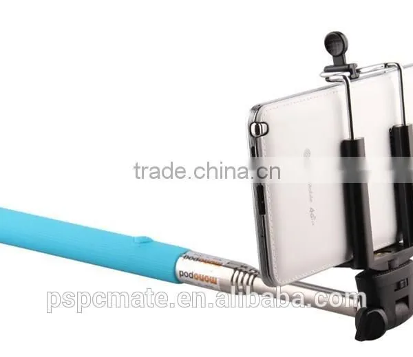 Extendable Handheld Selfie Stick With Cable Wired Remote Shutter Selfie Stick Telescopic Holder Different Color for Choice photo-6