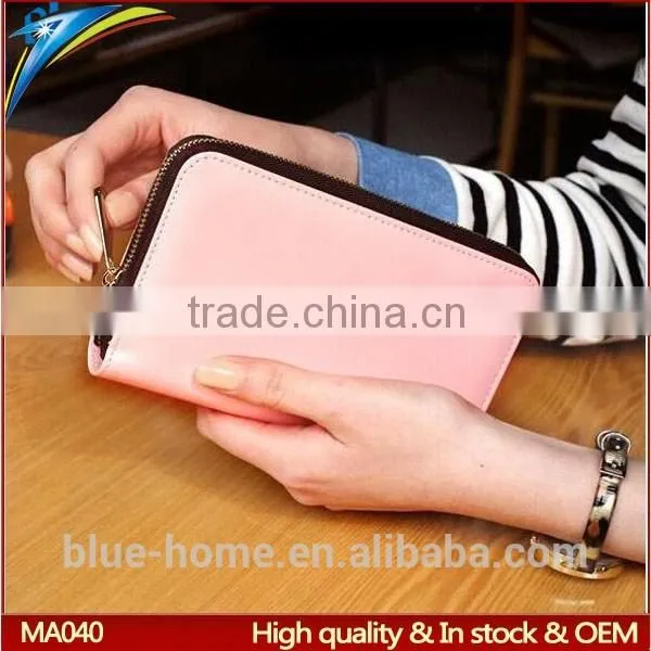 Korean Design Crown Wallet Brand Hand Smart Cell Phone Zip Long Pouches Quality Handbag