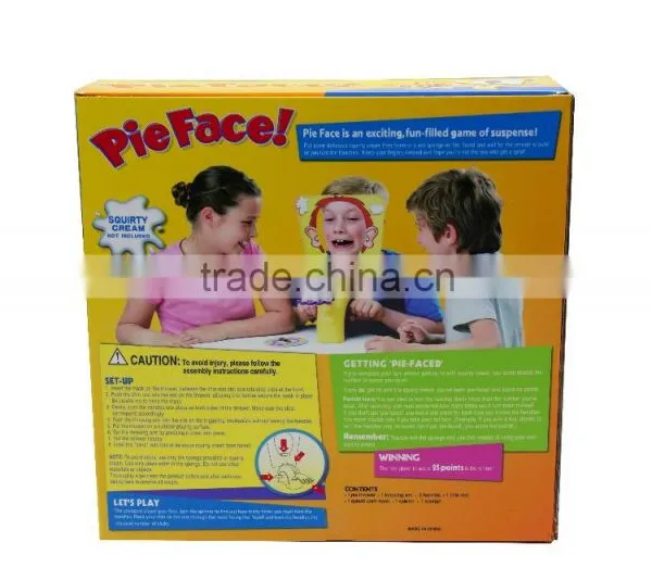 2016 New Rocket Games Pie Face Funny Ecxiting Plastic Game Toy Pie Face photo-3
