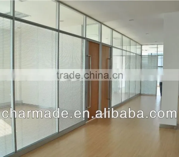 V84 Series Used Office Wall Partitions / Clear Glass Partition Wall / Office Partition Walls / Aluminum Profiles Quality Choice photo-6