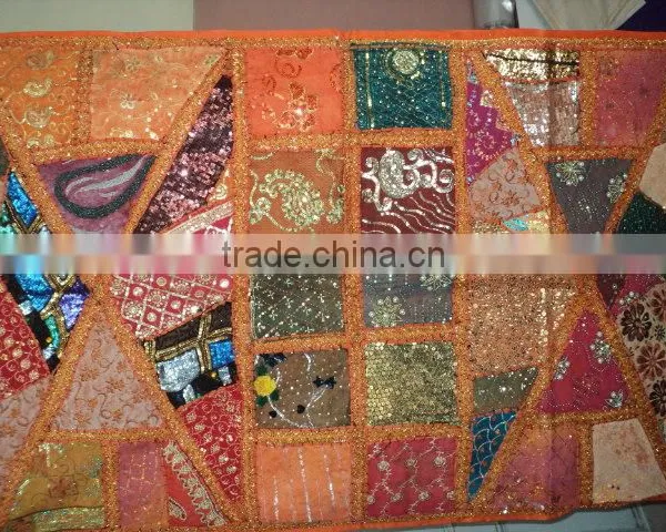 Ethnic Boho Indian Wall Hangings Patchwork Tapestry photo-6